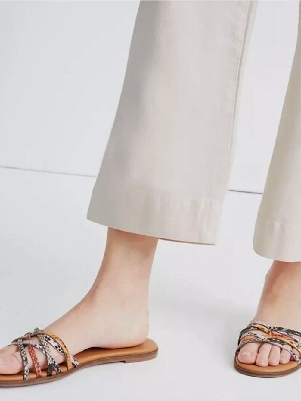 Madewell The Tracie Crisscross Slide Sandal Size 5